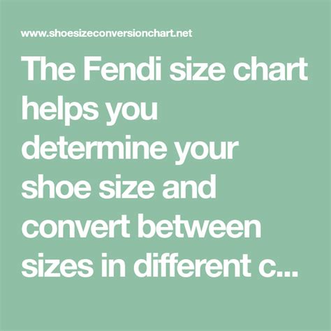 fendi colibri size guide|Fendi women size chart.